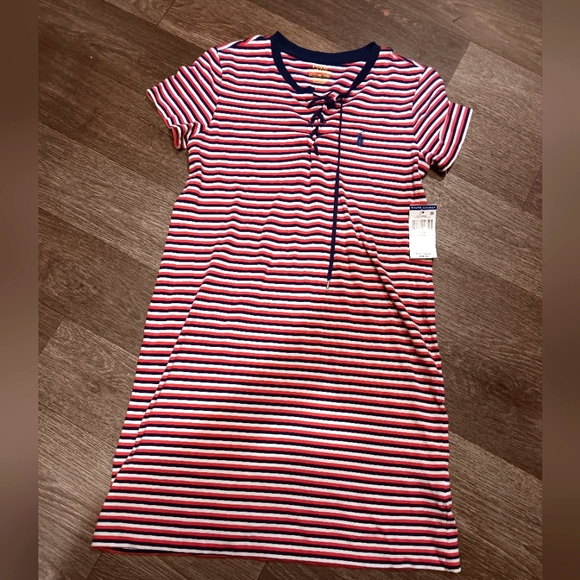 Polo by Ralph Lauren Red and White Striped Women Dress Sz XS - Picture 1 of 4
